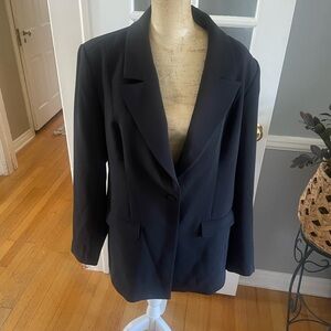 Good American oversized black blazer